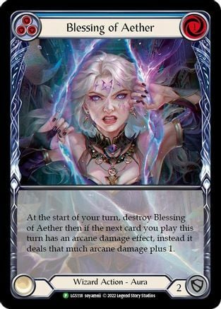 Blessing of Aether (Blue) Card Front