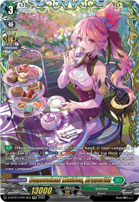 Benevolent Maiden, Araserith [D Format] Card Front