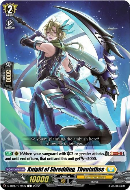 Knight of Shredding, Theutathes [D Format] Card Front