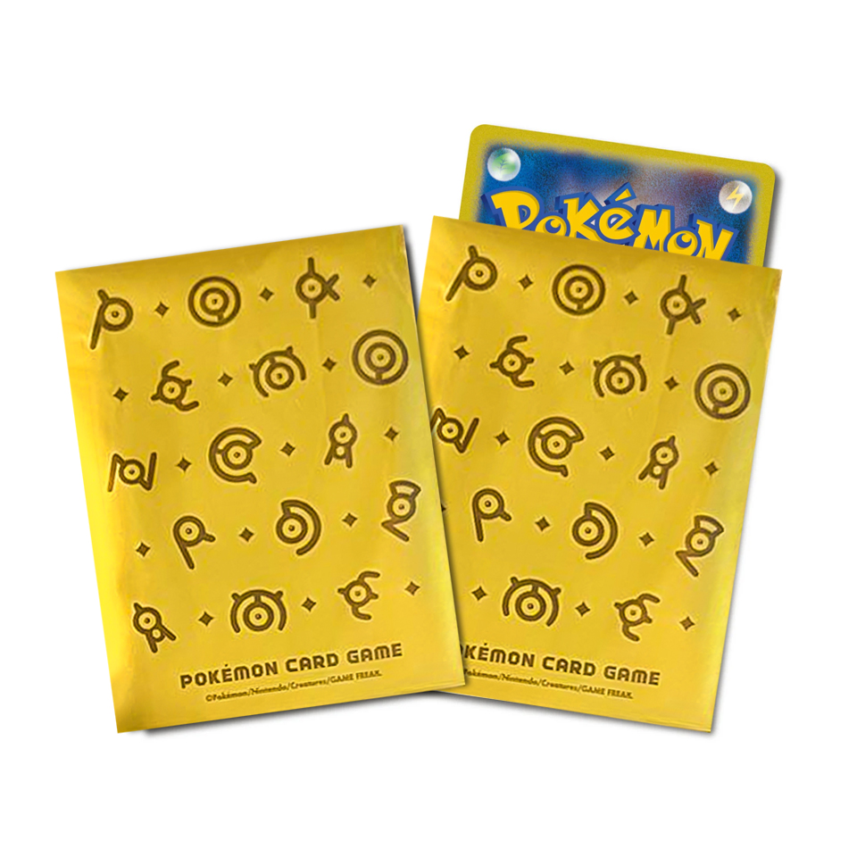Golden Unown Individual Japanese Pokemon Center Card Sleeves (X1)