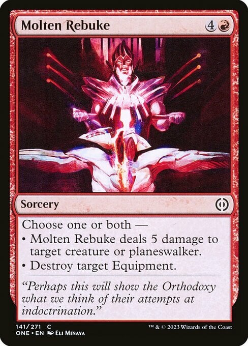 Molten Rebuke Card Front