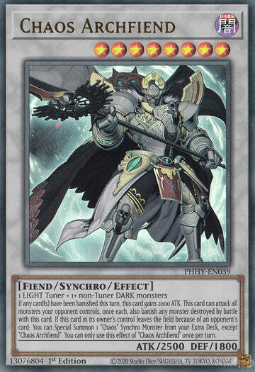 Arcidemone del Chaos Card Front