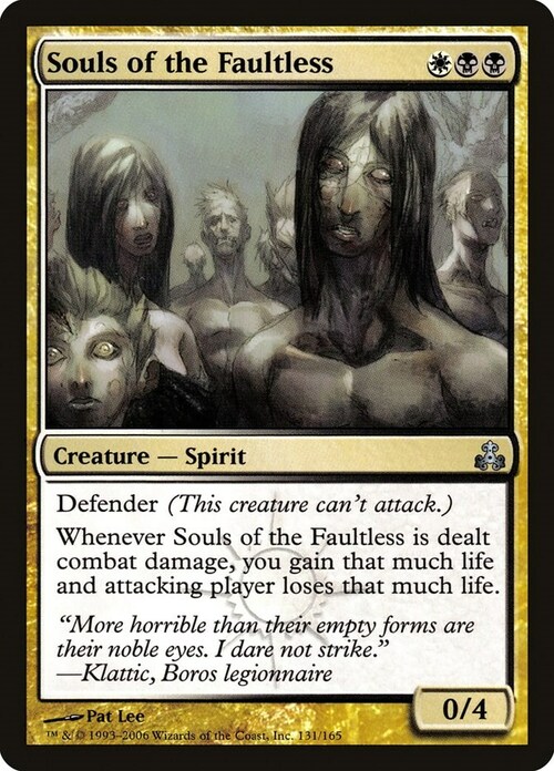 Souls of the Faultless Card Front