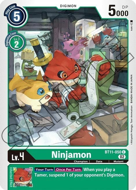 Ninjamon Card Front