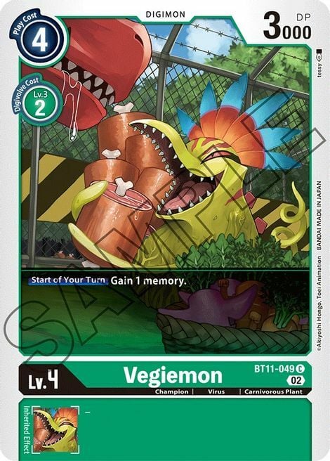 Vegiemon Card Front