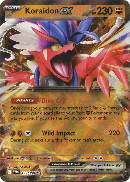 Koraidon ex Card Front