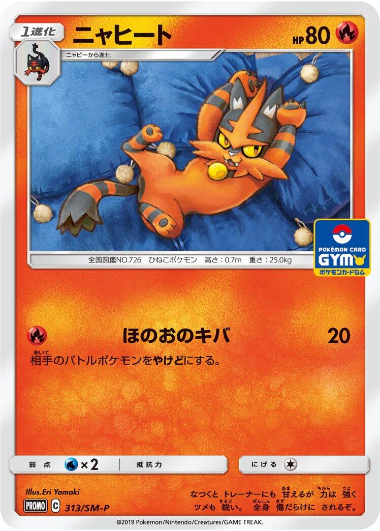 Carte Pokémon Torracat n°313 — extension SM-P: Sun & Moon Promos