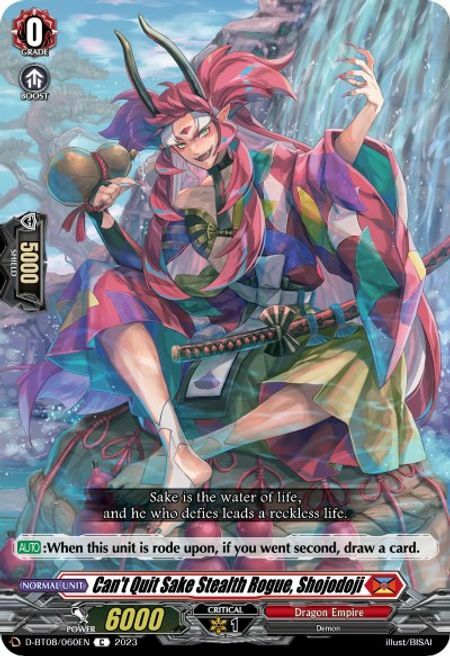 Can't Quit Sake Stealth Rogue, Shojodoji Card Front