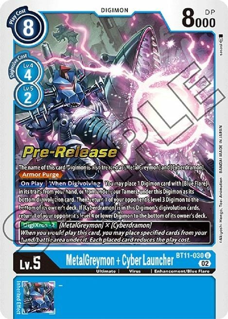 MetalGreymon + Cyber Launcher Frente