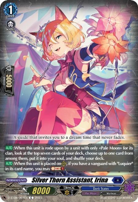 Silver Thorn Assistant, Irina Card Front