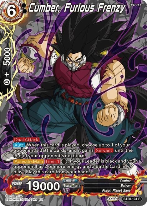 Cumber, Furious Frenzy Card Front