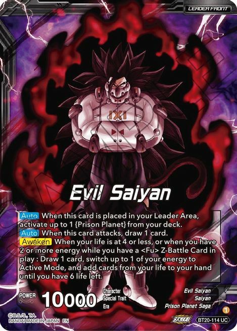 Evil Saiyan // Cumber, Maddenin Force Card Front