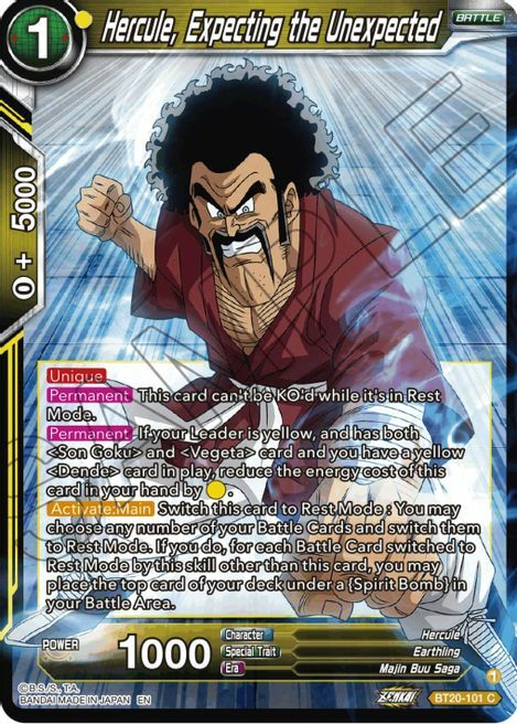 Hercule, Expecting the Unexpected Card Front