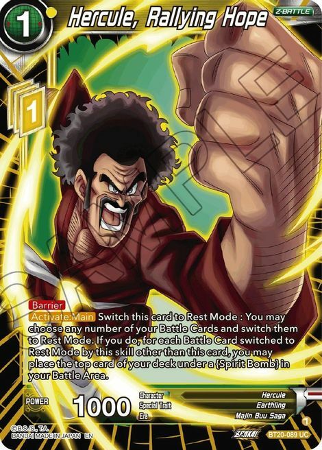 Hercule, Rallying Hope Card Front