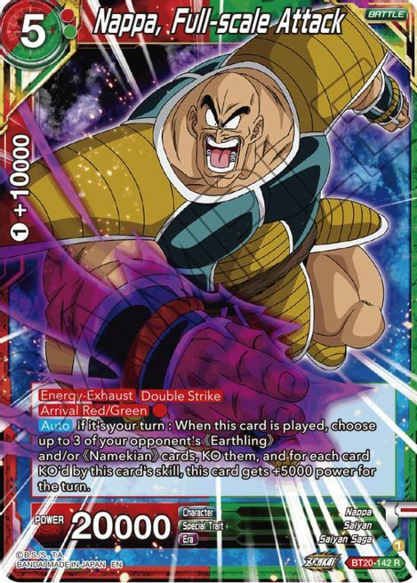 Nappa, Full-scale Attack Card Front