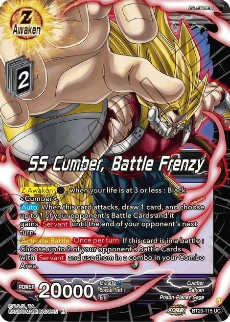 SS Cumber, Battle Frenzy Card Front