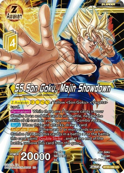 SS Son Goku, Majin Showdown Frente