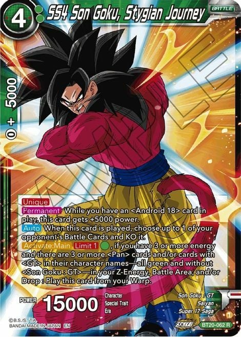 SS4 Son Goku, Stygian Journey Frente