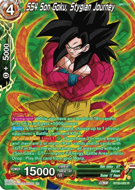 SS4 Son Goku, Stygian Journey Frente