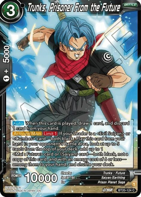 Trunks, Prisoner From the Future Frente