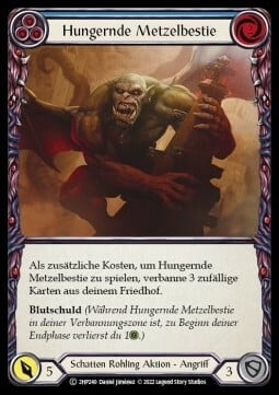 Hungering Slaughterbeast (Blue) Card Front