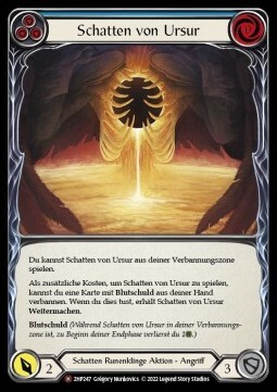 Shadow of Ursur Card Front