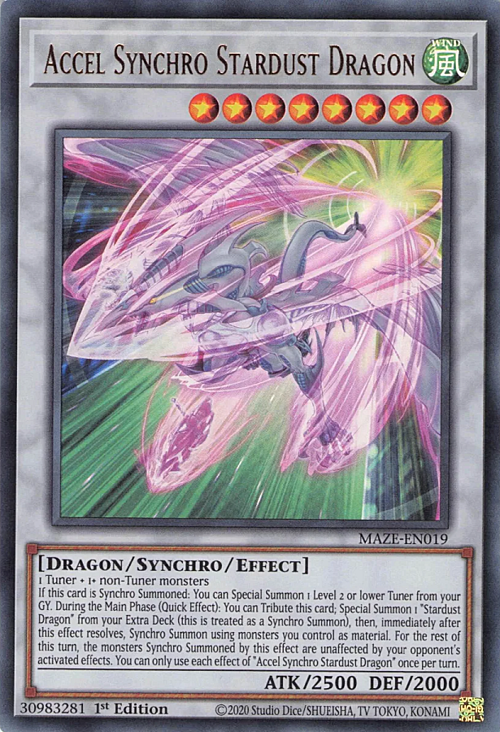 Drago Polvere di Stelle Accel Synchro Card Front