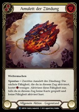Amulet of Ignition Card Front