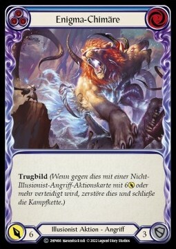 Enigma Chimera - Blue Card Front