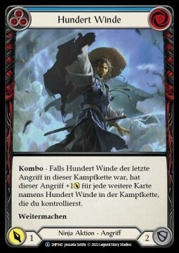 Hundred Winds - Blue Card Front