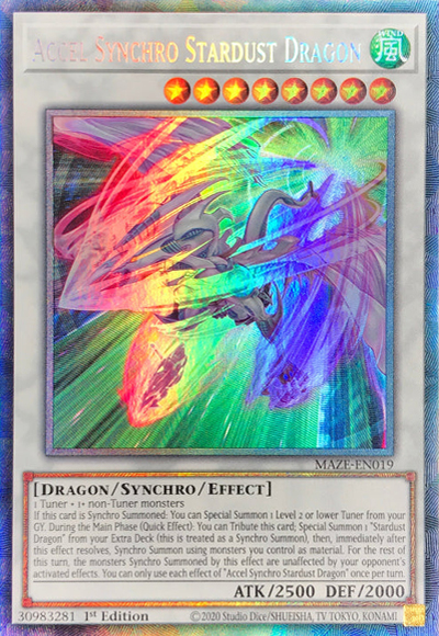 Accel Synchro Stardust Dragon Maze Of Memories Yu Gi Oh CardTrader