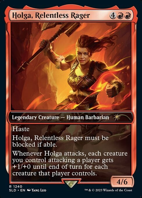 Holga, Relentless Rager Card Front
