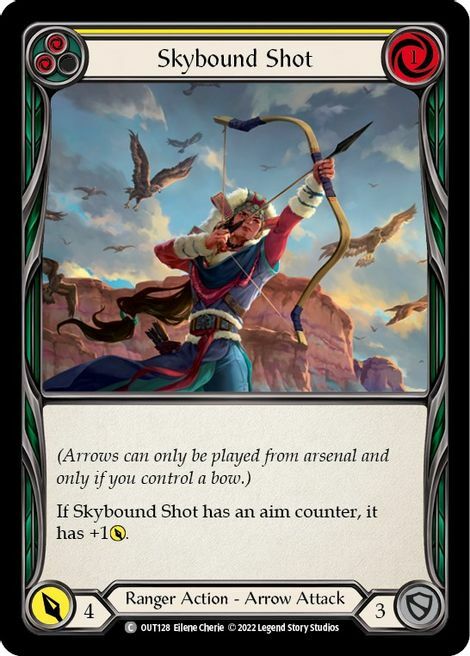 Skybound Shot - Yellow Card Front