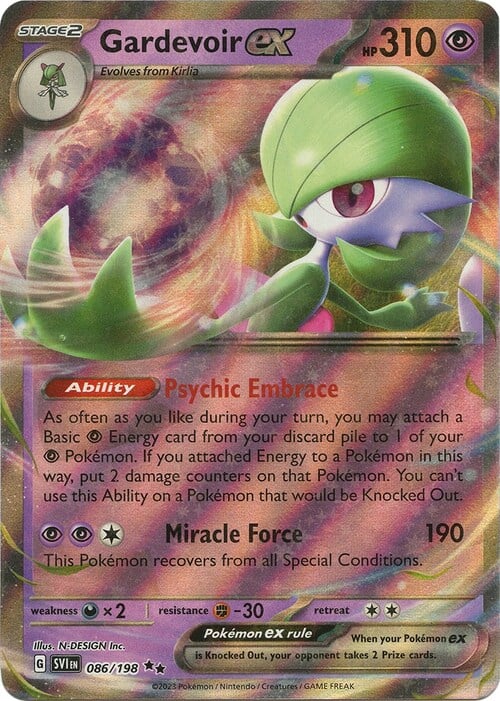Gardevoir ex Card Front