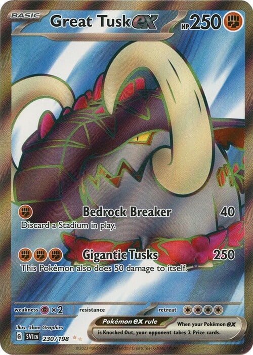 Great Tusk ex Card Front