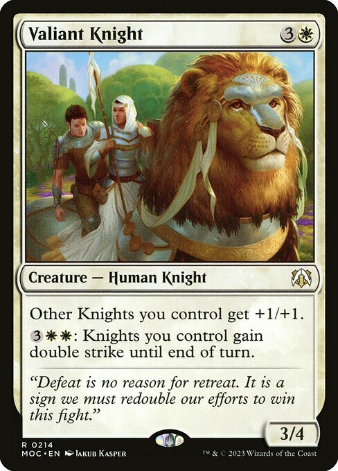 Valiant Knight Card Front