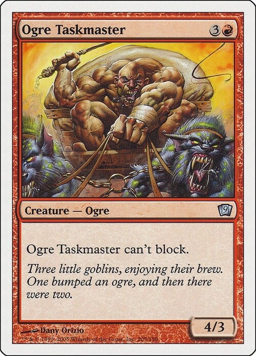 Ogre Taskmaster Card Front