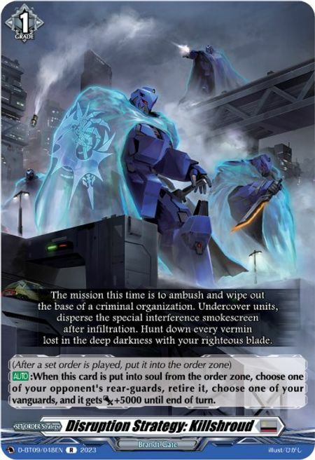 Disruption Strategy: Killshroud Card Front