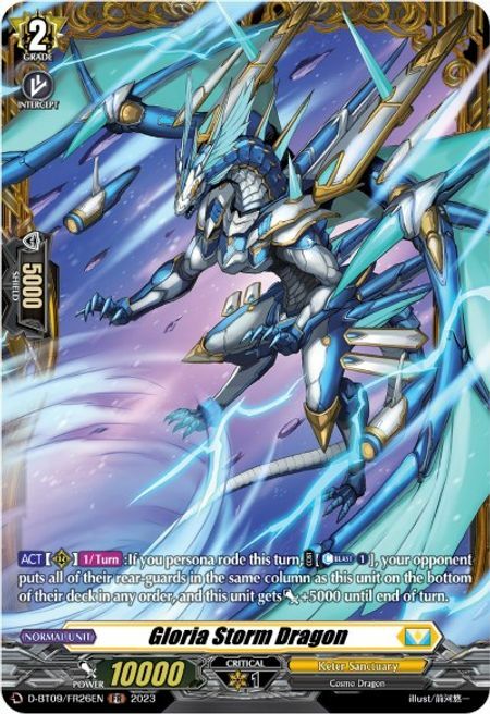 Gloria Storm Dragon Card Front