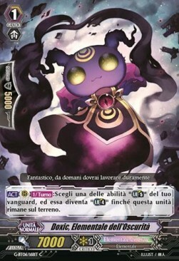 Dark Elemental, Doxic Card Front