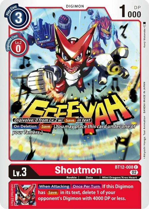 Shoutmon Frente