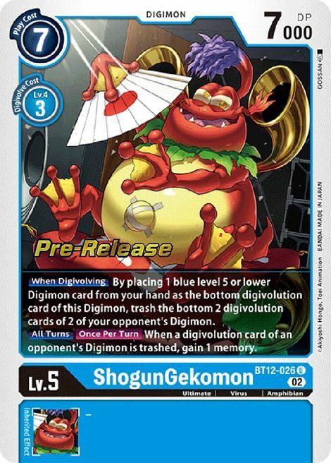 ShogunGekomon Card Front