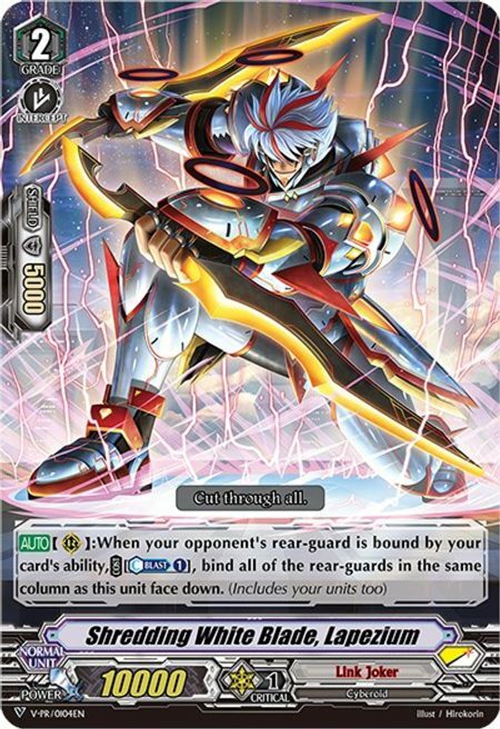 Shredding White Blade, Lapezium Card Front