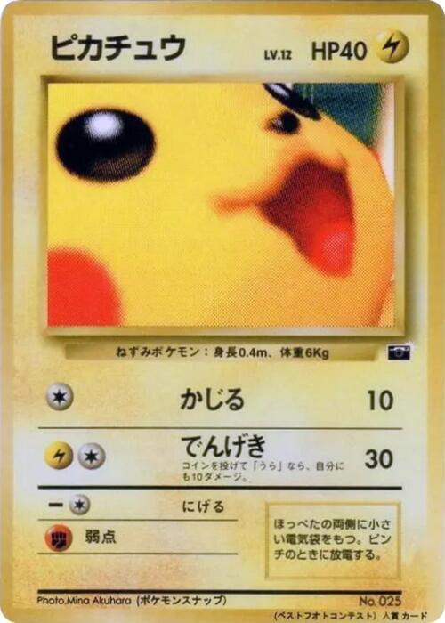 Pikachu Lv.12 Card Front