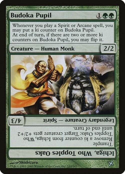 Discepolo Budoka // Ichiga, Abbatti-Querce Card Front