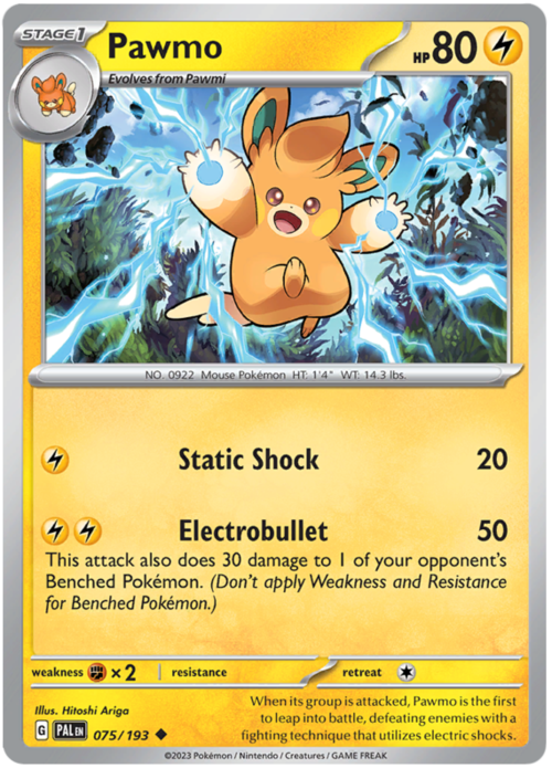 Pawmo [Thunder Shock | Head Bolt] Card Front