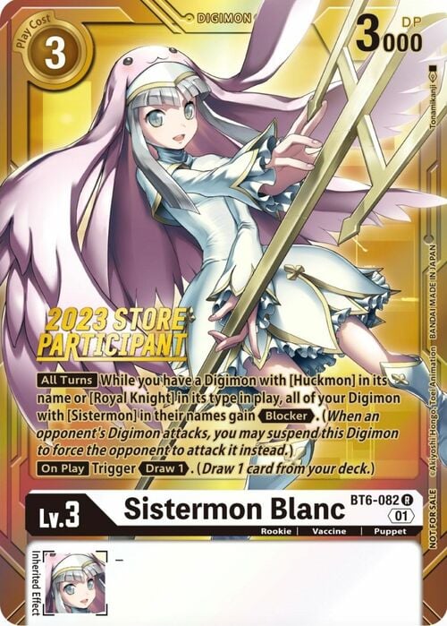 Sistermon Blanc Card Front