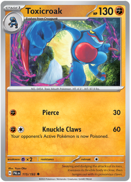 Toxicroak Card Front