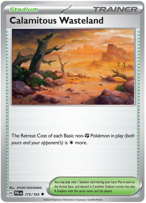 Calamitous Wasteland Card Front