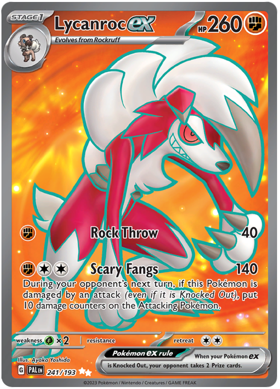 Lycanroc Ex Paldea Evolved Pokémon Cardtrader